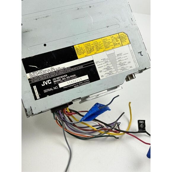 JVC KD-R320 CD Stereo Receiver Removeable Faceplate Bluetooth EP2243 - Picture 13 of 16